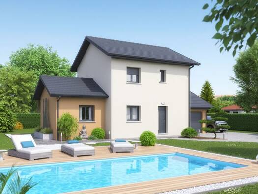 Terrain avec maison neuve à vendre 251 400 € 4 pièces 3 chambres 90 m² 510 m² de terrain Centre et Est Belley 01300