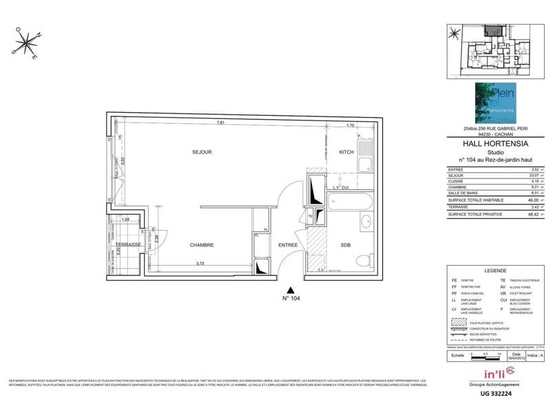 Maison à louer, 46m², CACHAN
