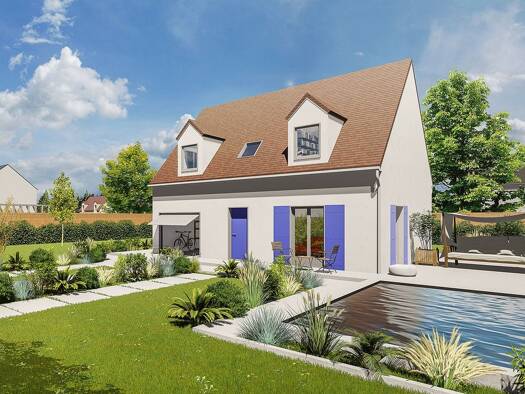 Terrain avec maison neuve à vendre 276 000 € 6 pièces 4 chambres 102,4 m² 490 m² de terrain Nord Gisors 27140