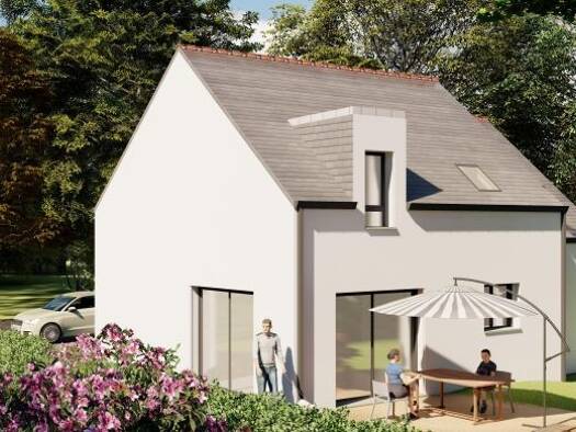 Terrain avec maison neuve à vendre 357 400 € 5 pièces 4 chambres 99 m² 460 m² de terrain Billiers 56190