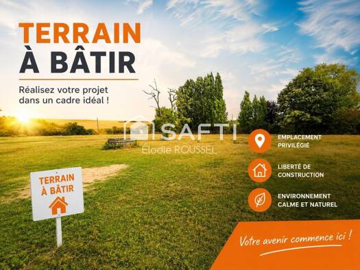 Terrain constructible à vendre 50 000 € 1 781 m² de terrain Cuverville 27700