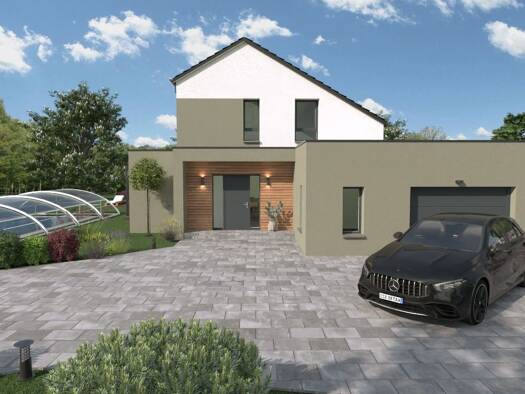 Terrain avec maison neuve à vendre 615 700 € 7 pièces 4 chambres 151 m² 495 m² de terrain Soultz-les-Bains 67120