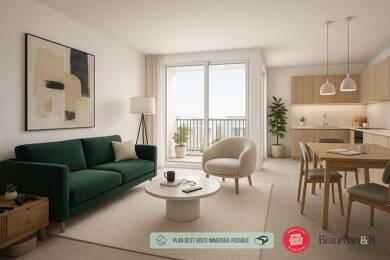 Appartement à vendre - Neuf 244 900 € 3 pièces 2 chambres 56 m² 1er étage Rosny-sur-Seine 78710