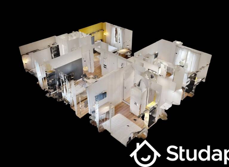 Appartement à louer 470 € 1 pièce 2<br/>chambres 12 m²<br/>superficie 2ème<br/>étage Hôtel de Ville Saint-Nazaire 44600