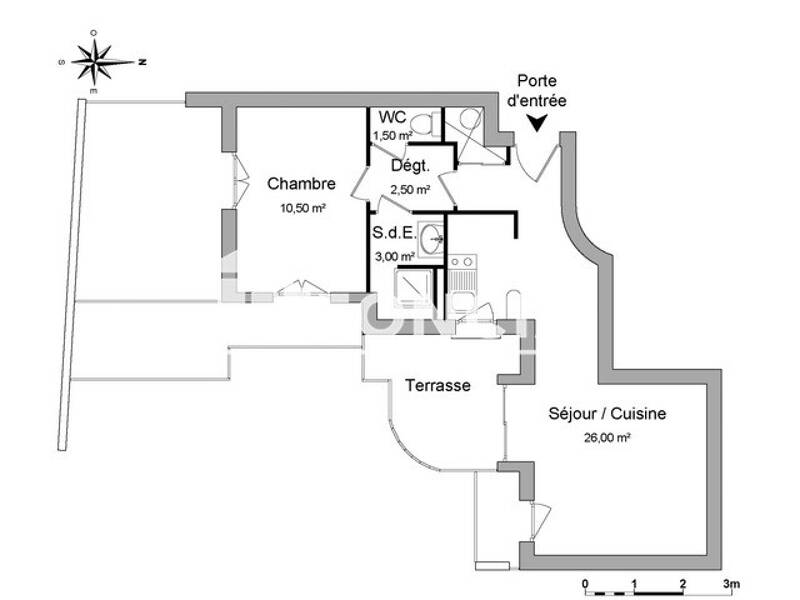 Maison à louer, 44m², MONTREUIL JUIGNE