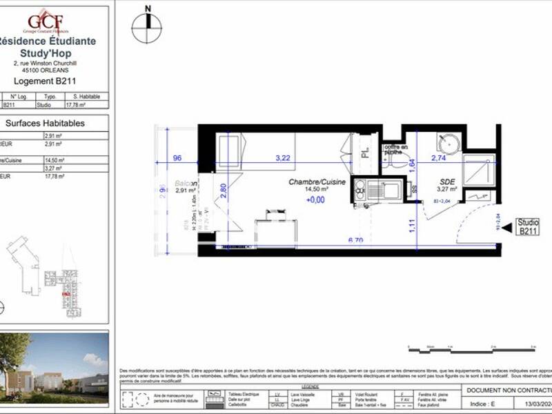 Maison à louer, 18m², ORLEANS
