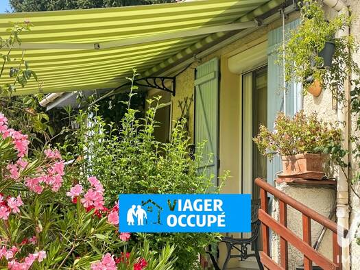 Maison de plain-pied en viager 63 000 € 3 pièces 2 chambres 60,28 m² 1 010 m² de terrain Saint-Sulpice-des-Rivoires 38620