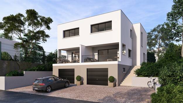 Terrain avec maison neuve à vendre 326 500 € 5 pièces 3 chambres 92 m² 289 m² de terrain Nord Brunstatt 68350