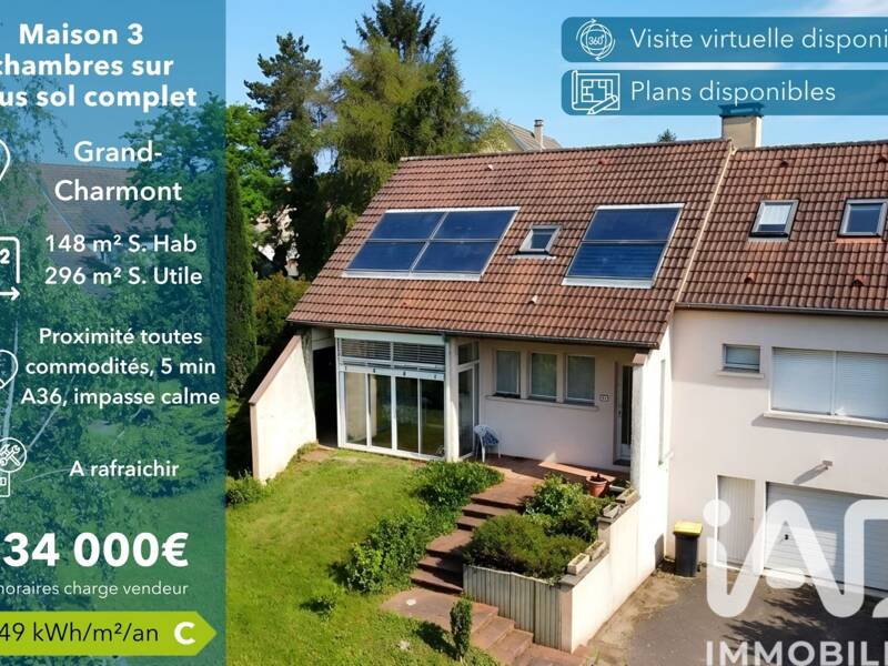 Maison à vendre, 148m², GRAND CHARMONT