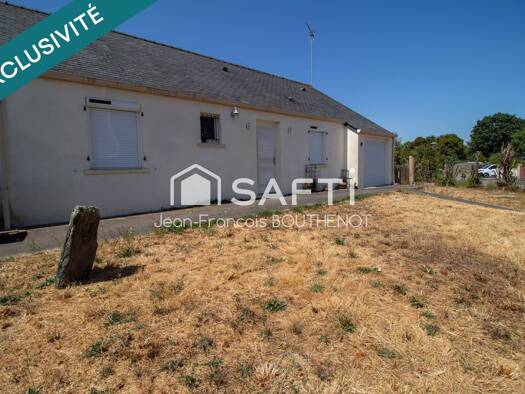 Maison de plain-pied à vendre 265 000 € 5 pièces 4 chambres 112 m² 907 m² de terrain Saffré 44390