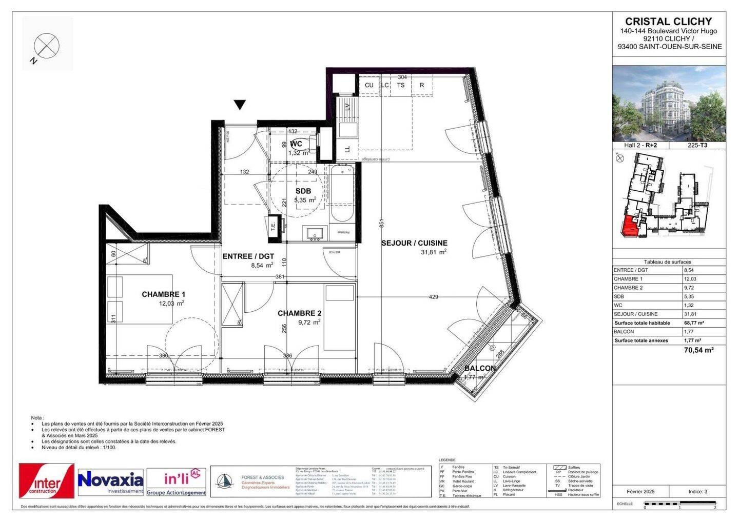 Maison à louer, 69m², CLICHY