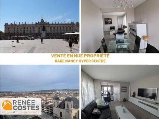 Appartement en viager occupé Bouquet 117 185 € 4 pièces 2 chambres 86 m² Étage 9/16 Centre Ville-Charles III Nancy 54000