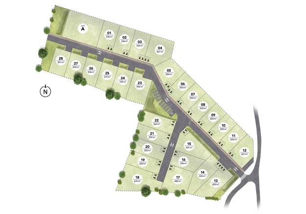 Terrain viabilisé à vendre 37 000 € 336 m² de terrain Marzan 56130