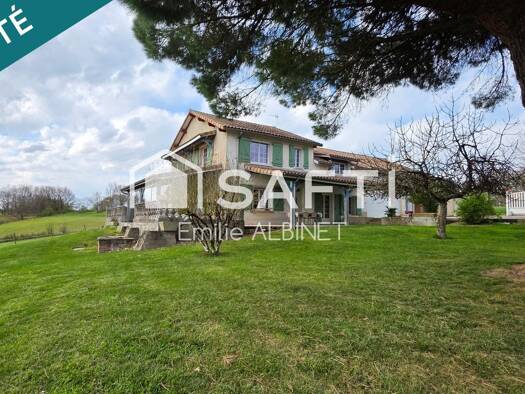 Villa à vendre 447 200 € 6 pièces 5 chambres 202 m² 23 337 m² de terrain Villemur-sur-Tarn 31340