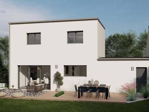 Terrain avec maison neuve à vendre 325 000 € 7 pièces 4 chambres 105 m² 388 m² de terrain Châteaubourg 35220