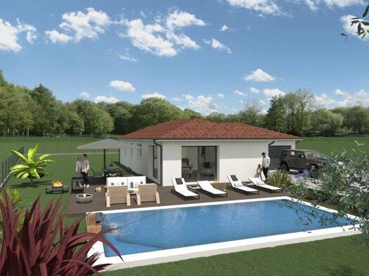 Terrain avec maison neuve à vendre 334 000 € 5 pièces 4 chambres 117 m² 770 m² de terrain Cras-sur-Reyssouze 01340