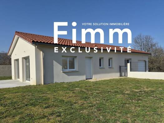 Maison de plain-pied à vendre - Première occupation 260 000 € 1 pièce 3 chambres 95 m² 649 m² de terrain Félines 07340