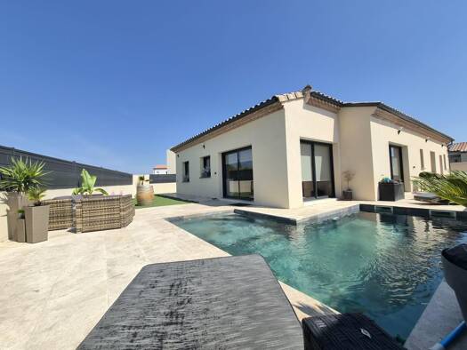 Maison de plain-pied à vendre 395 000 € 5 pièces 3 chambres 118,42 m² 458 m² de terrain Cazouls-lès-Béziers 34370