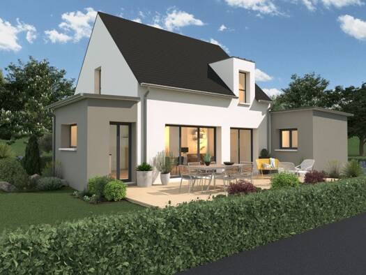 Terrain avec maison neuve à vendre 262 000 € 4 pièces 3 chambres 90 m² 353 m² de terrain Le Faou 29590
