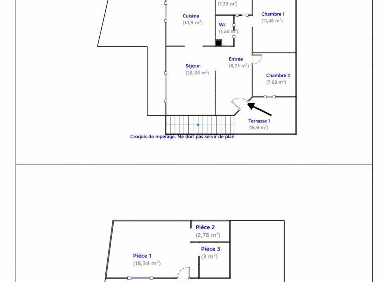 Maison à vendre 419 000 € 4 pièces 3<br/>chambres 99 m²<br/>superficie 130 m²<br/>terrain Saint Roch Nice 06300