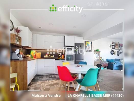 Maison à vendre 278 500 € 6 pièces 4 chambres 118 m² 112 m² de terrain Les Coteaux Divatte-sur-Loire 44450