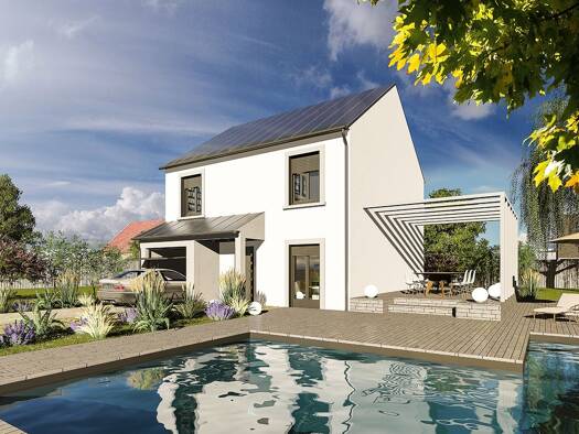 Terrain avec maison neuve à vendre 305 900 € 6 pièces 4 chambres 110,8 m² 831 m² de terrain Pierre-Levée 77580