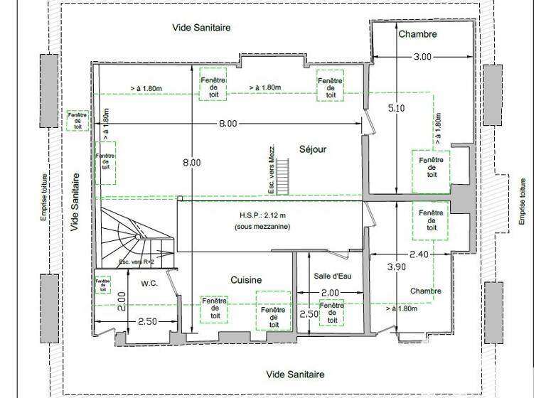 Appartement à vendre 227 000 € 3 pièces 2<br/>chambres 59 m²<br/>superficie 3/4<br/>étage Le Plessis-Belleville 60330