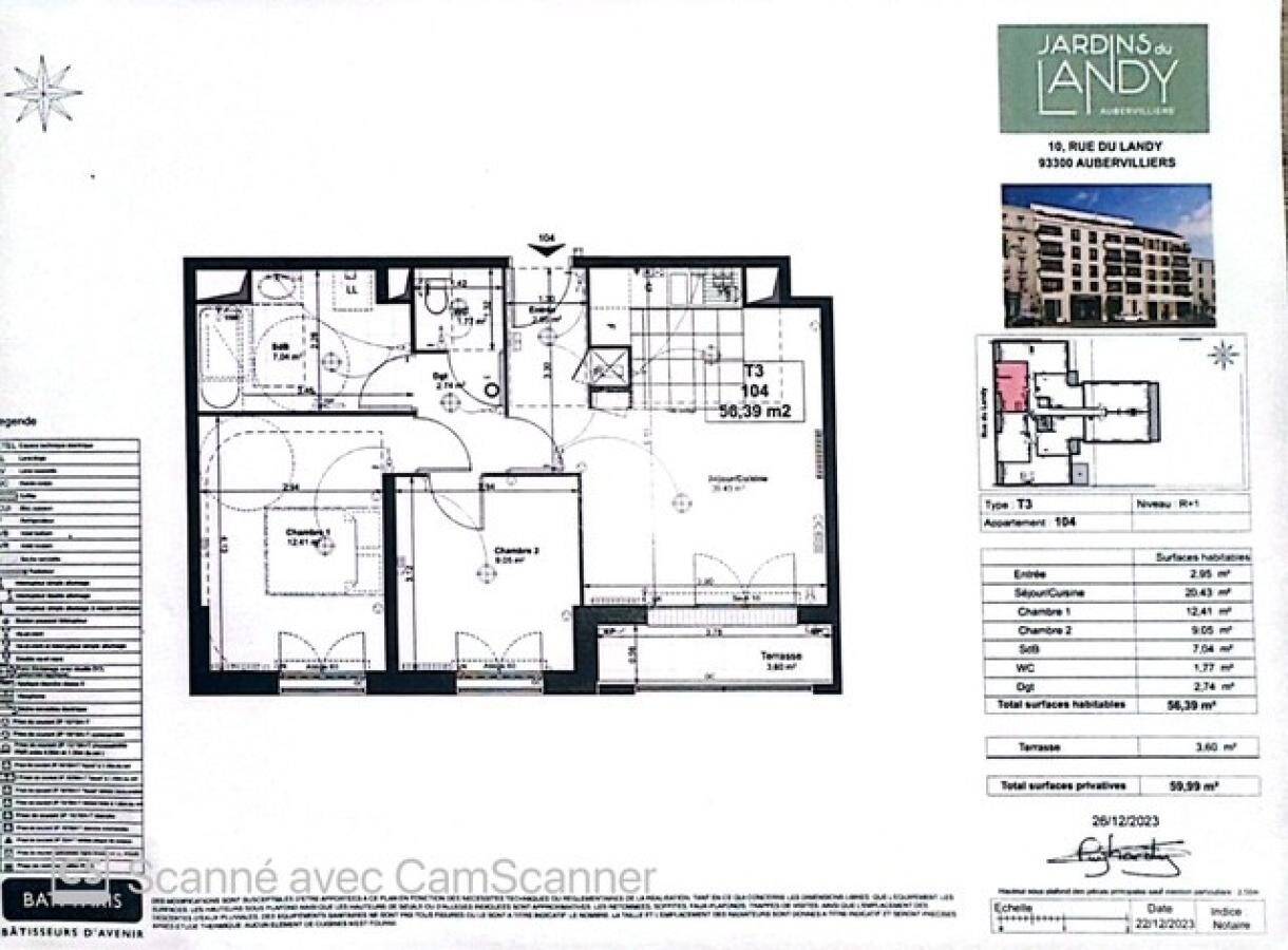 Maison à louer, 56m², AUBERVILLIERS