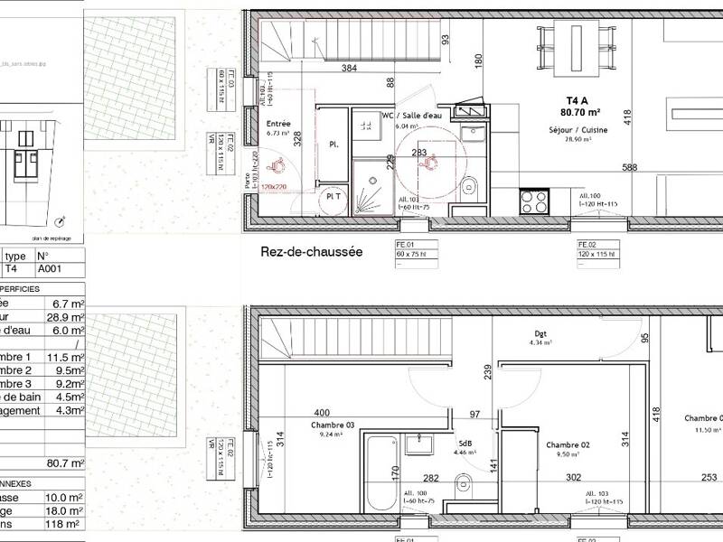 Maison à louer, 81m², POULE LES ECHARMEAUX