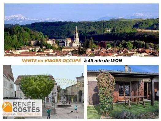 Maison en viager occupé Bouquet 60 425 € 4 pièces 3 chambres 105 m² 318 m² de terrain Nord La Tour-du-Pin 38110