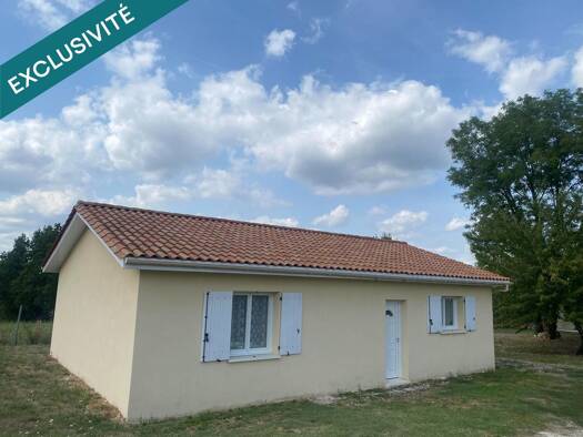 Maison de plain-pied à vendre 153 000 € 4 pièces 2 chambres 83 m² 1 000 m² de terrain Saint-Martin-de-Ribérac 24600