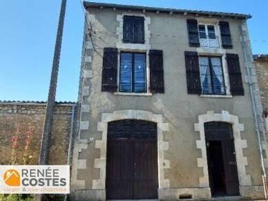 Maison en viager occupé Bouquet 20 760 € 6 pièces 3 chambres 84 m² 50 m² de terrain Centre Ville-Saint Martial Chauvigny 86300