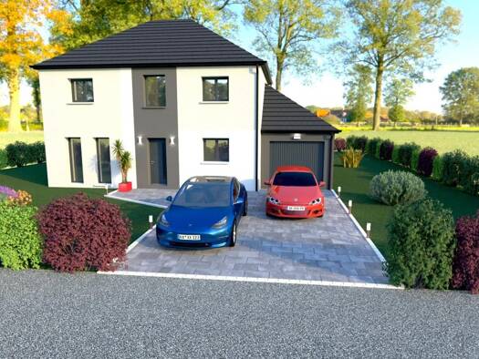 Terrain avec maison neuve à vendre 317 079 € 4 chambres 127 m² 340 m² de terrain Boves 80440