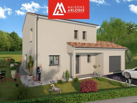 Terrain avec maison neuve à vendre 400 000 € 5 pièces 4 chambres 90 m² 482 m² de terrain Simandres 69360