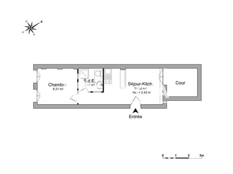 Maison à louer, 26m², ROUEN