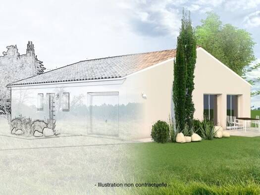 Terrain avec maison neuve à vendre 187 710 € 4 pièces 3 chambres 90 m² 1 645 m² de terrain Excideuil 24160