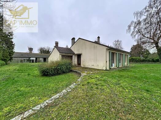 Maison de plain-pied à vendre 274 300 € 4 pièces 3 chambres 93,4 m² 6 905 m² de terrain Magny-en-Vexin 95420