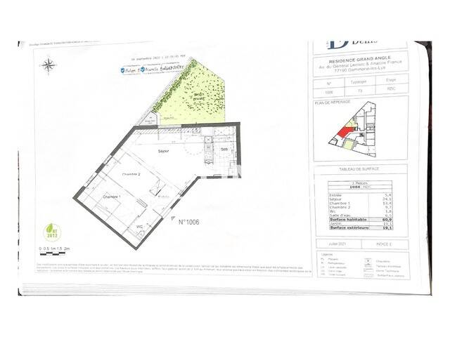 Maison à louer, 61m², DAMMARIE LES LYS