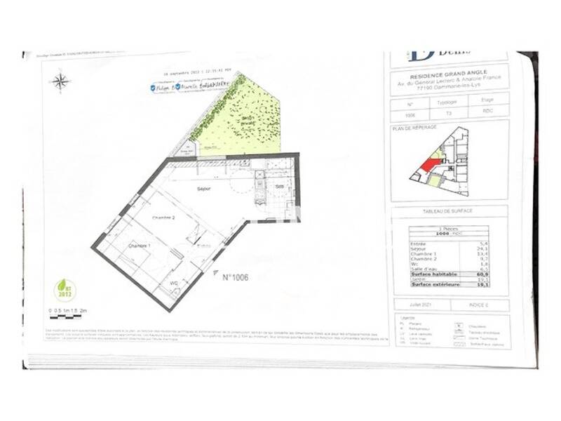 Maison à louer, 61m², DAMMARIE LES LYS