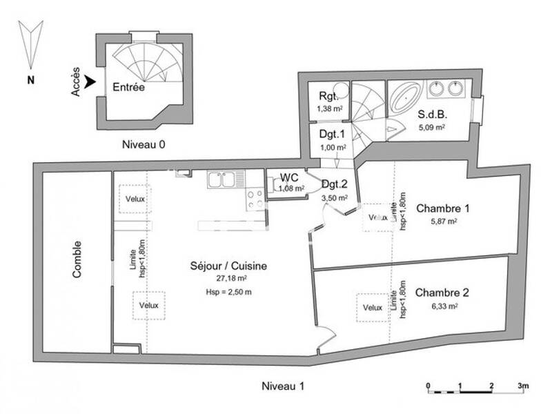 Maison à louer, 51m², BOURGOIN JALLIEU