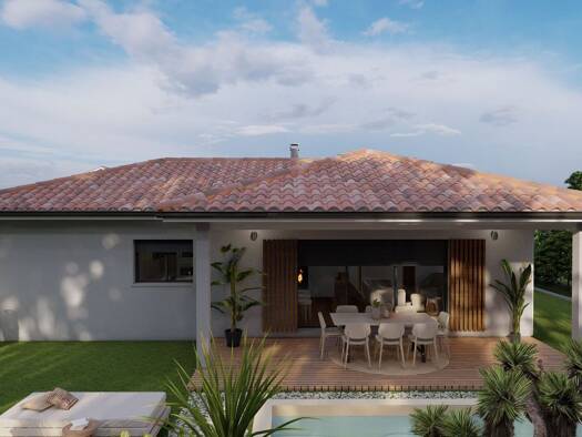 Terrain avec maison neuve à vendre 301 000 € 4 pièces 3 chambres 92 m² 531 m² de terrain Magescq 40140