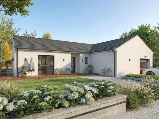 Terrain avec maison neuve à vendre 302 838 € 5 pièces 4 chambres 105 m² 720 m² de terrain Prémontres-La Maquinière Pont-à-Mousson 54700