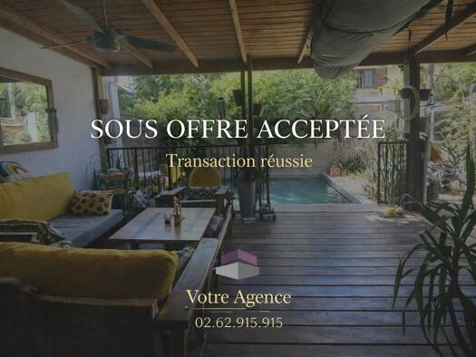 Villa à vendre 650 000 € 5 pièces 4 chambres 122 m² 180 m² de terrain La Saline les Bains Saint-Paul 97434