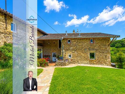 Maison à vendre 545 000 € 10 pièces 7 chambres 374 m² 1 790 m² de terrain Montromant 69610