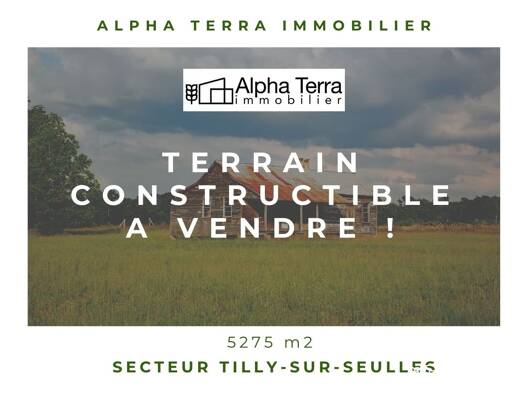 Terrain à vendre 151 200 € 5 275 m² de terrain Tilly-sur-Seulles 14250