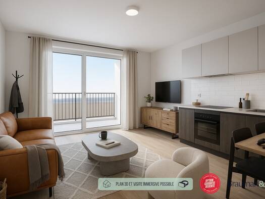 Appartement à vendre - neuf 109 189 € 1 pièce 42 m² 3ème étage Hyper Centre-Vieille Ville Saint-Étienne 42000