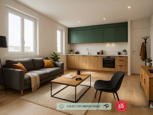 Appartement à vendre - neuf 239 000 € 2 pièces 1 chambre 48 m² 6ème étage Livilliers 95300