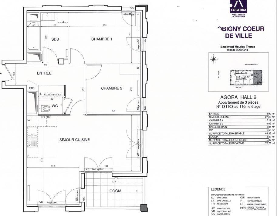 Maison à louer, 64m², BOBIGNY