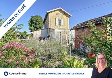 Maison en viager occupé Bouquet 28 000 € 3 pièces 2 chambres 68,3 m² 1 545 m² de terrain Saint-Fort-sur-Gironde 17240