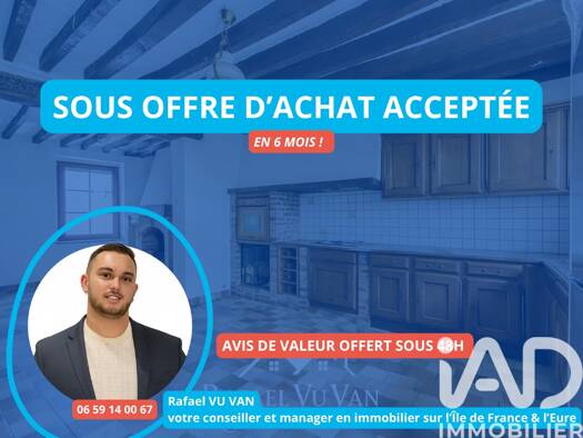 Maison de ville à vendre 259 000 € 4 pièces 3 chambres 113 m² 148 m² de terrain Soignolles Méry-sur-Oise 95540
